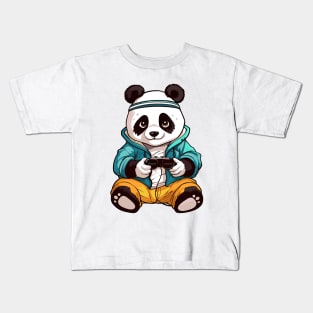 Gaming Panda, Gaming is my cardio Kids T-Shirt